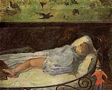 Young Girl Dreaming by Paul Gauguin